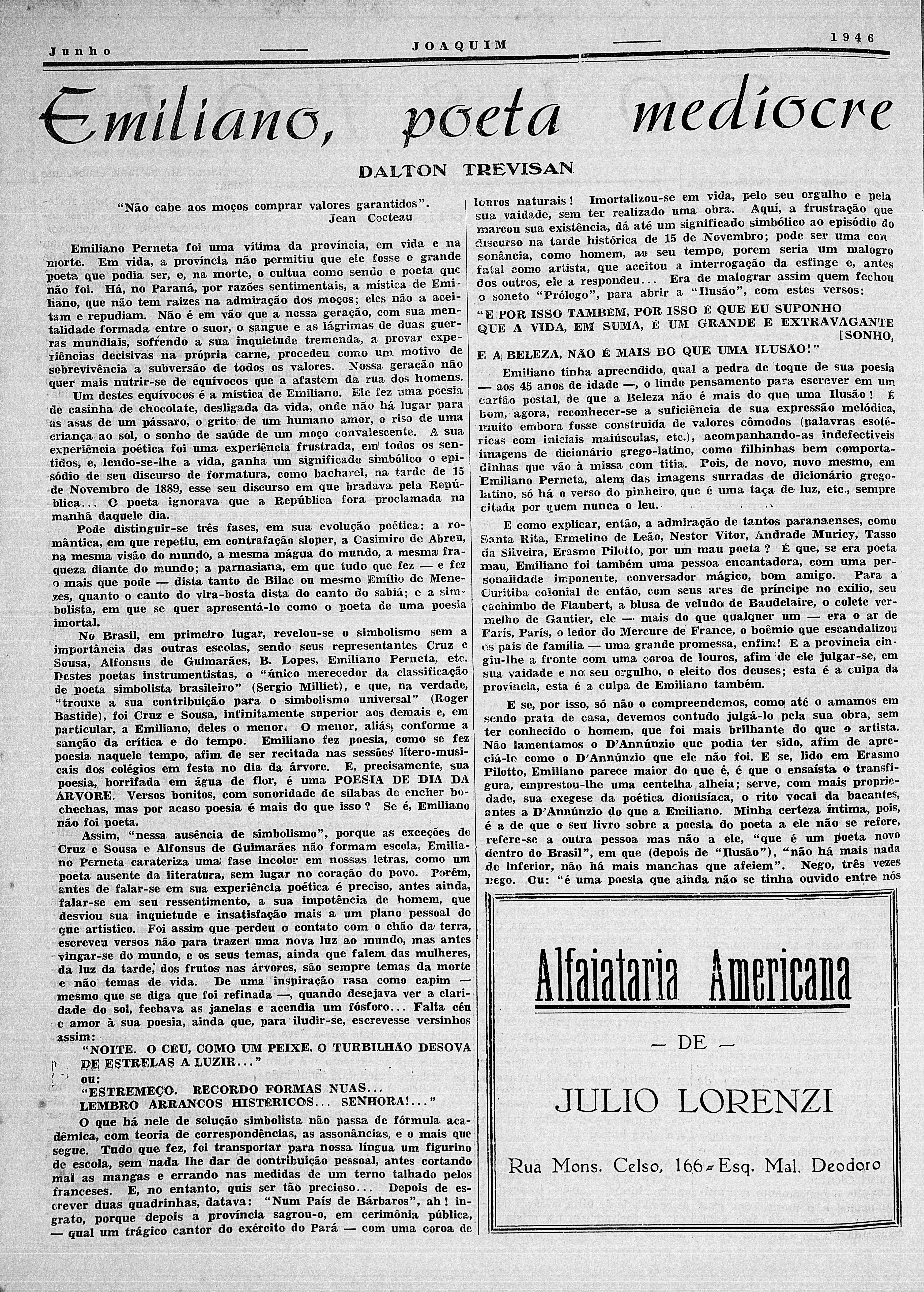 Artigo-Dalton-Joaquim-1946-edicao-2-Emiliano-e-Dalton Múltiplo Emiliano