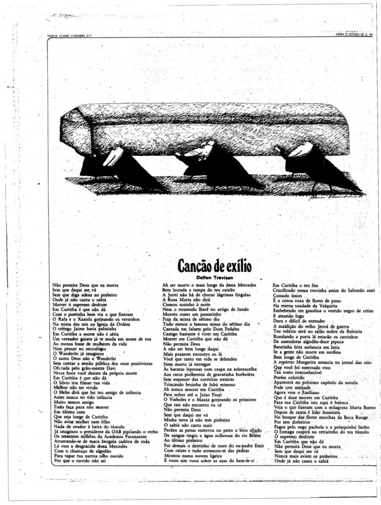 1984-Estadao-Cancao-do-Exilio-Dalton-Trevisan-772x1024 Curitiba: cidade exílio de Dalton Trevisan