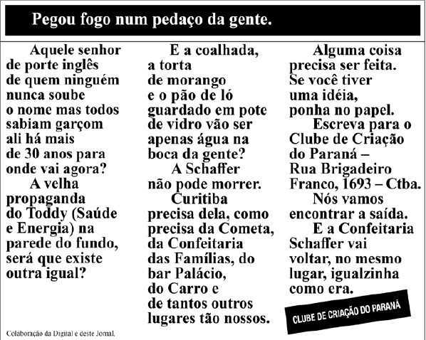 jornal A coalhada que ganhou Curitiba